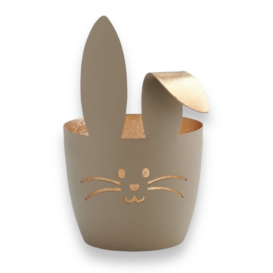 Madras Windlicht - Hase, sandstone