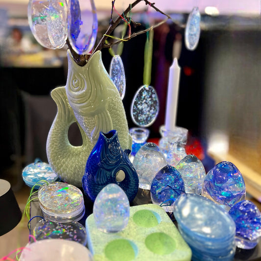 Jesmonite Eierhalter, quadratisch