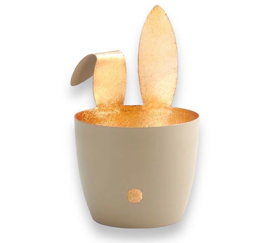 Madras Windlicht - Hase, sandstone