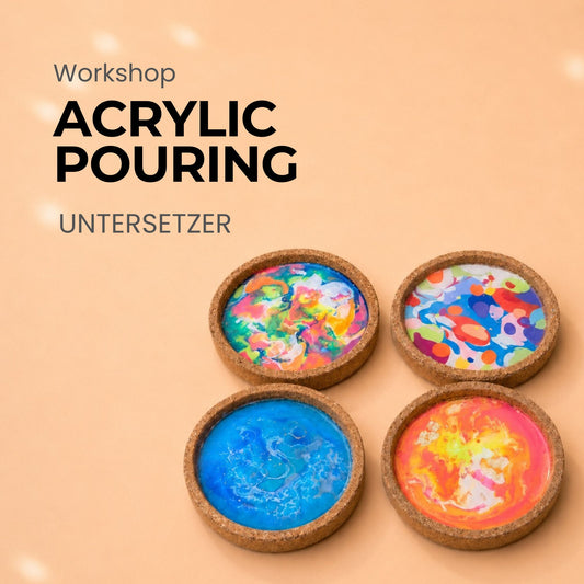 🎨 Acrylic Pouring - Untersetzer