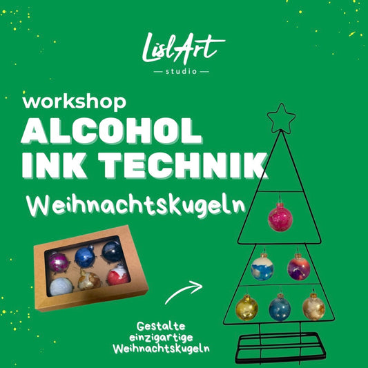 🎄 Weihnachtskugeln gestalten mit Alcohol Inks