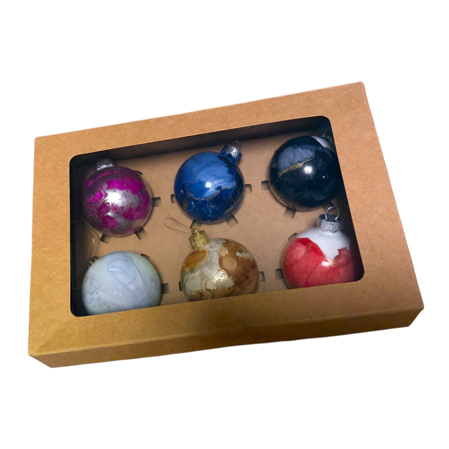 🎄 Weihnachtskugeln gestalten mit Alcohol Inks