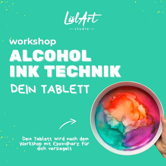 🎨 Alcohol Inks – Dein Tablett