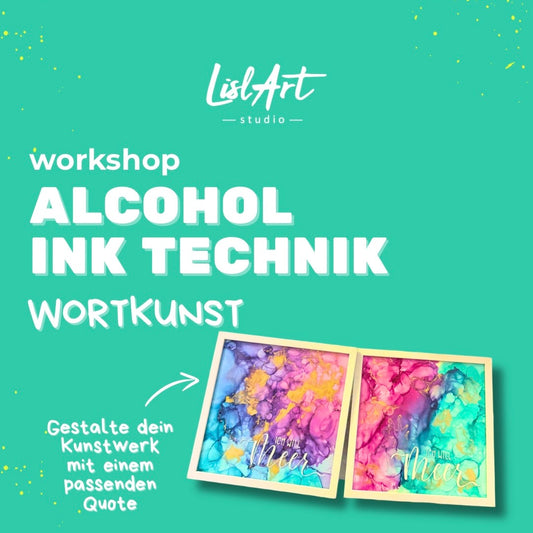🌟 Alcohol Inks – dein kleines Kunstwerk mit Alcohol Inks & Handlettering