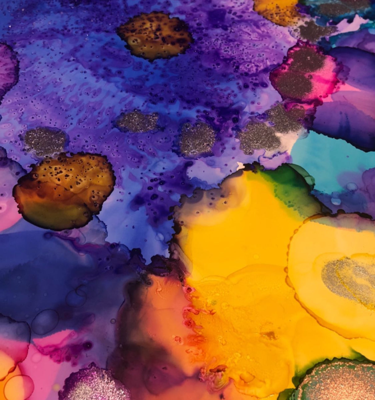🌈 Farbzeit - dein Uhrendesign mit Alcohol Inks