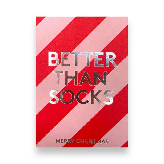 Postkarte - Better than socks