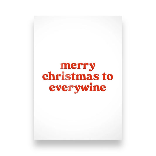 Postkarte - Merry Christmas to everywine