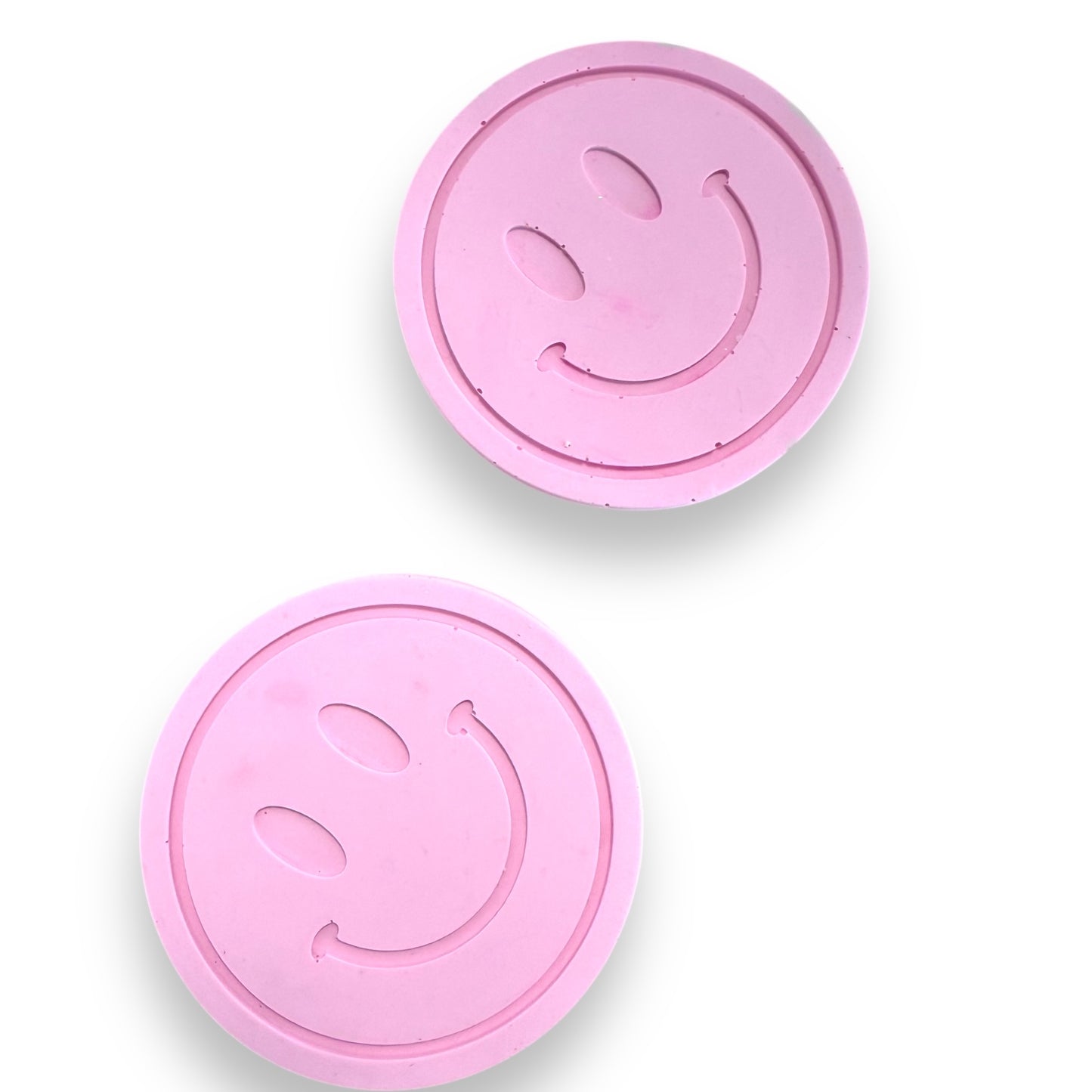 Jesmonite Untersetzer Smile, 2er-Set - Pink