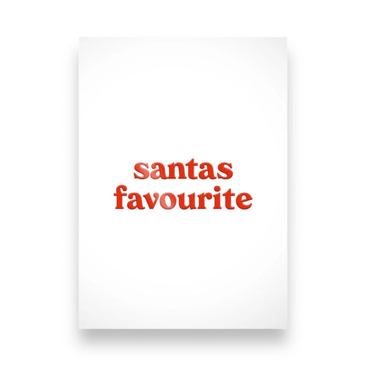 Postkarte - Santa's favourite