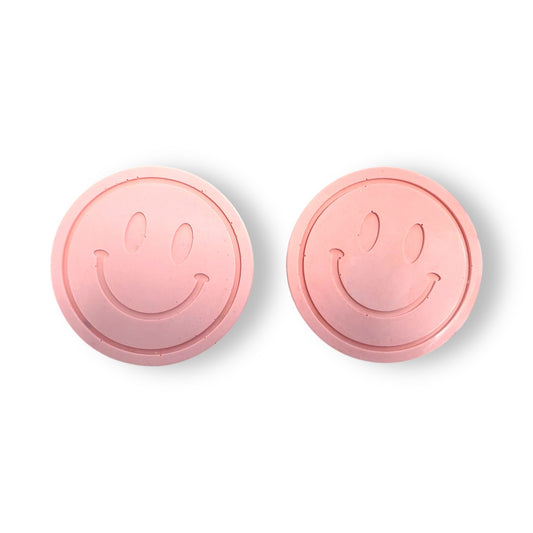 Jesmonite Untersetzer Smile, 2er-Set - Peach