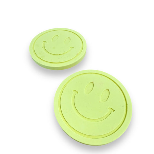 Jesmonite Untersetzer Smile, 2er-Set - Gelb