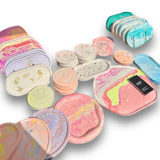 ✨ Jesmonite gießen – dein Design-Trio aus Acrylharz