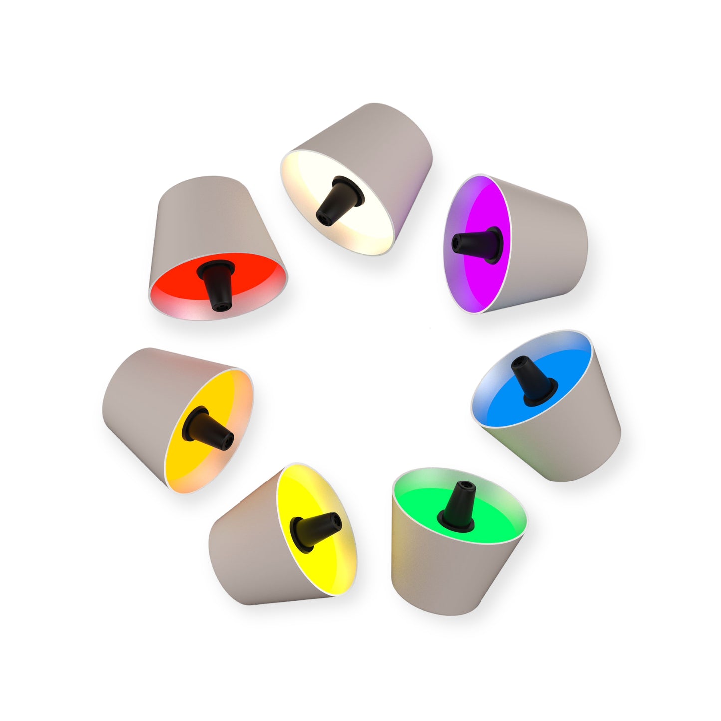 Top 2.0 LED RGBW-Akku-Flaschenleuchte, Sand