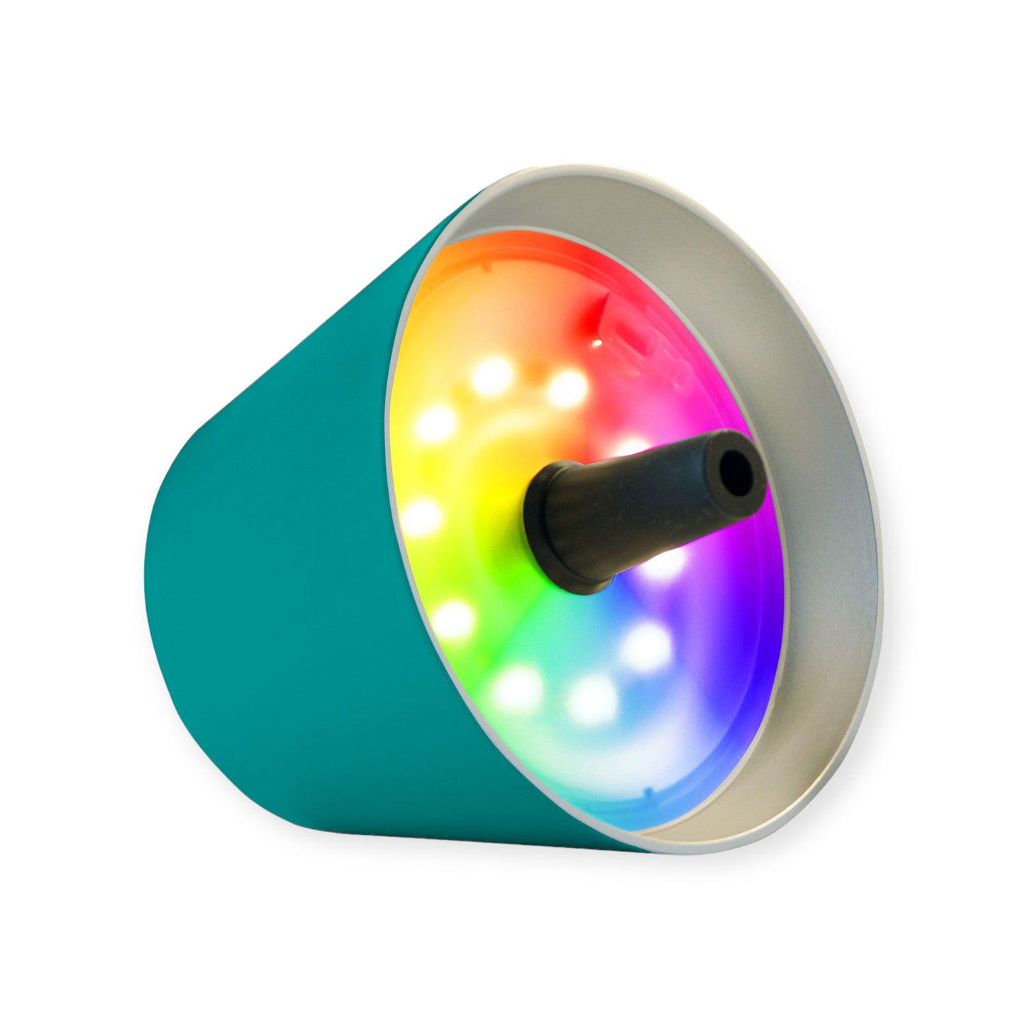 Top 2.0 LED RGBW-Akku-Flaschenleuchte, türkis