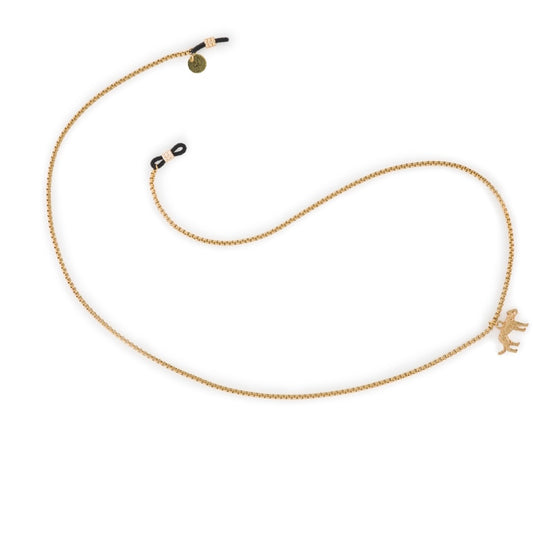 Brillenkette, Jaguar - gold