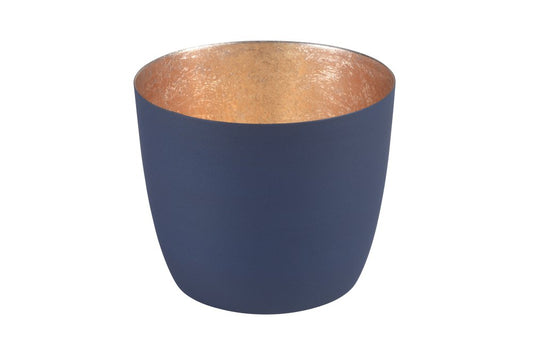 Madras Windlicht M, nachtblau