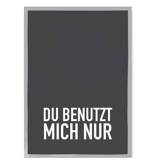 Geschirrtuch - Du benutzt mich nur!