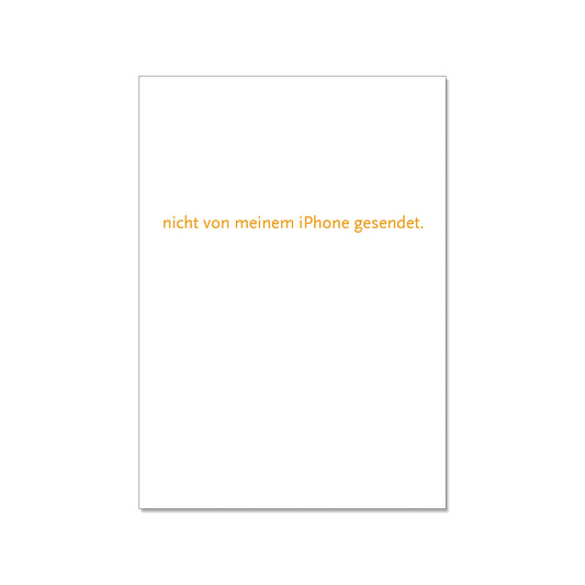 Postkarte - Nicht von meinem iPhone gesendet