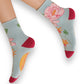 Socken - Flora, Blau