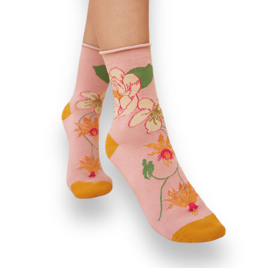 Socken - Flora, Rosé