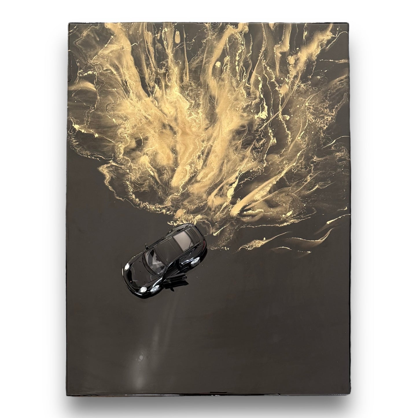 Wandbild - Golden Drift, 80x60 cm