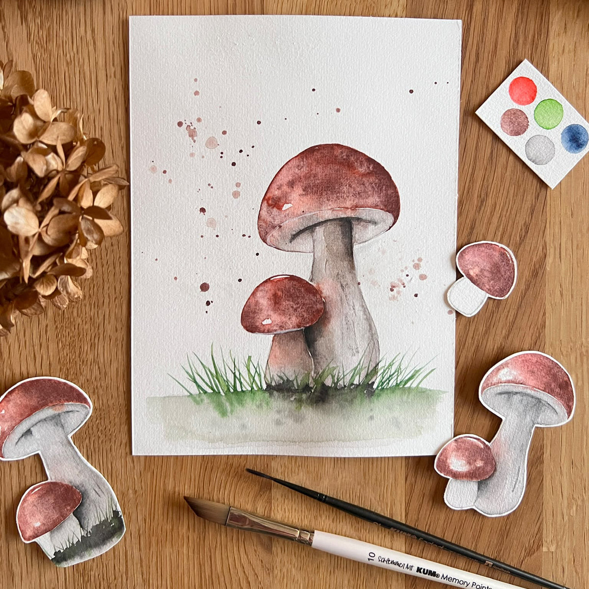 Herbstmotive in Aquarell – Aufbauworkshop