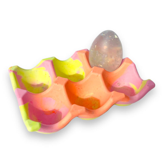 Jesmonite Eierhalter, Color Block