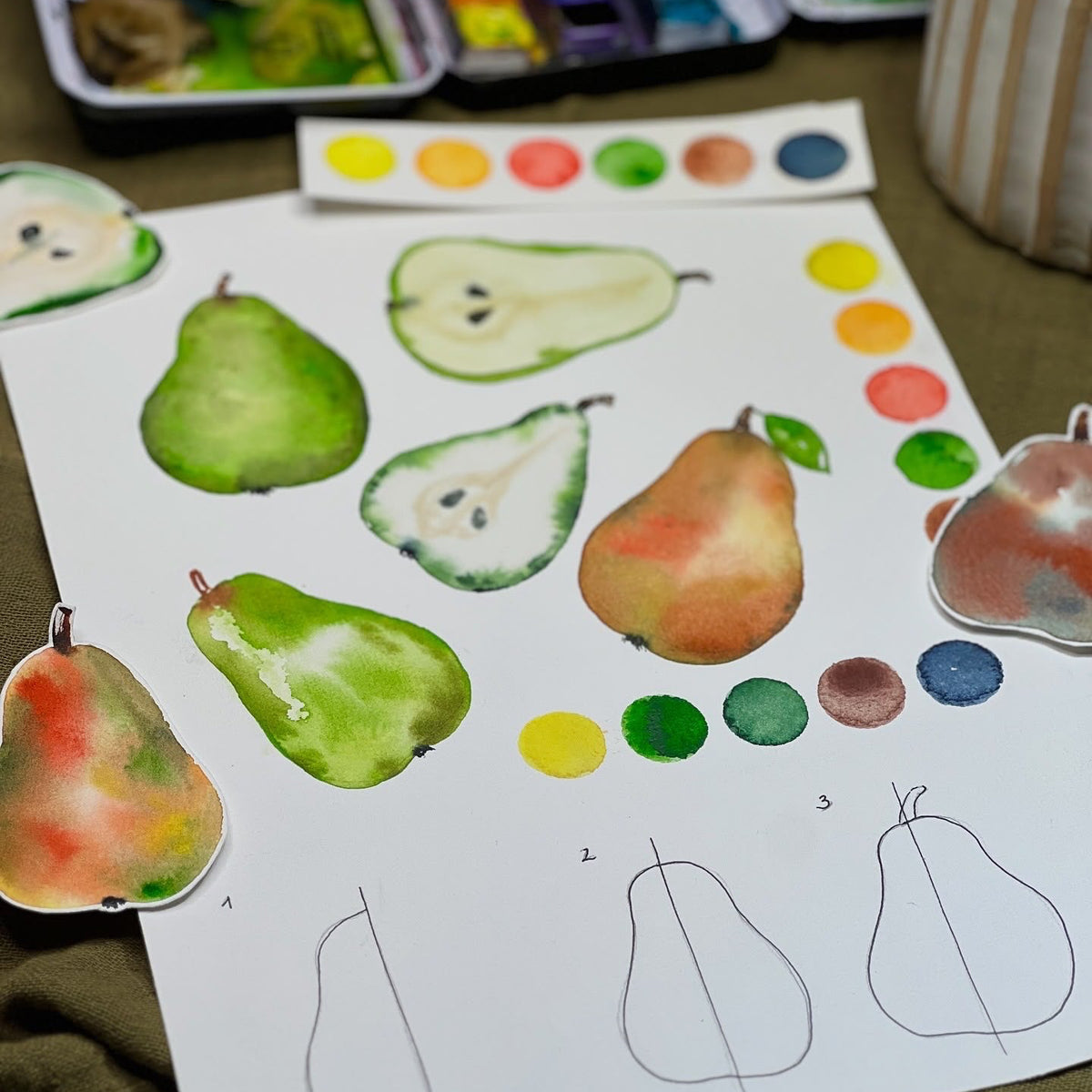 Herbstmotive in Aquarell – Aufbauworkshop