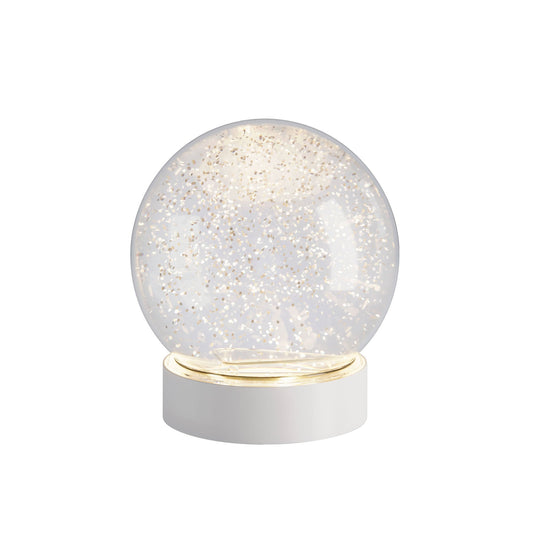LED-Schneekugel "Glamor Bauble" – 13 cm