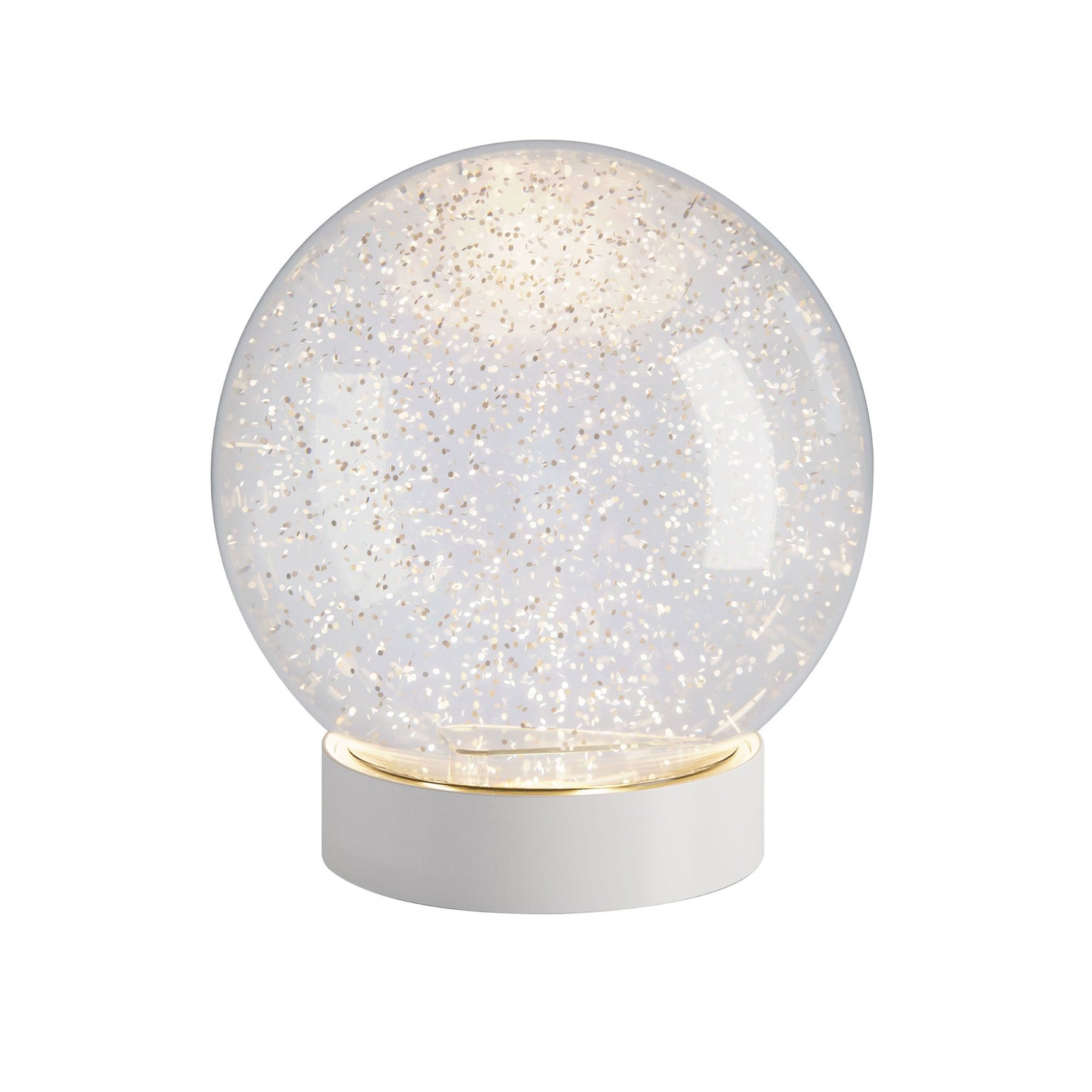 LED-Schneekugel "Glamor Bauble" – 15 cm