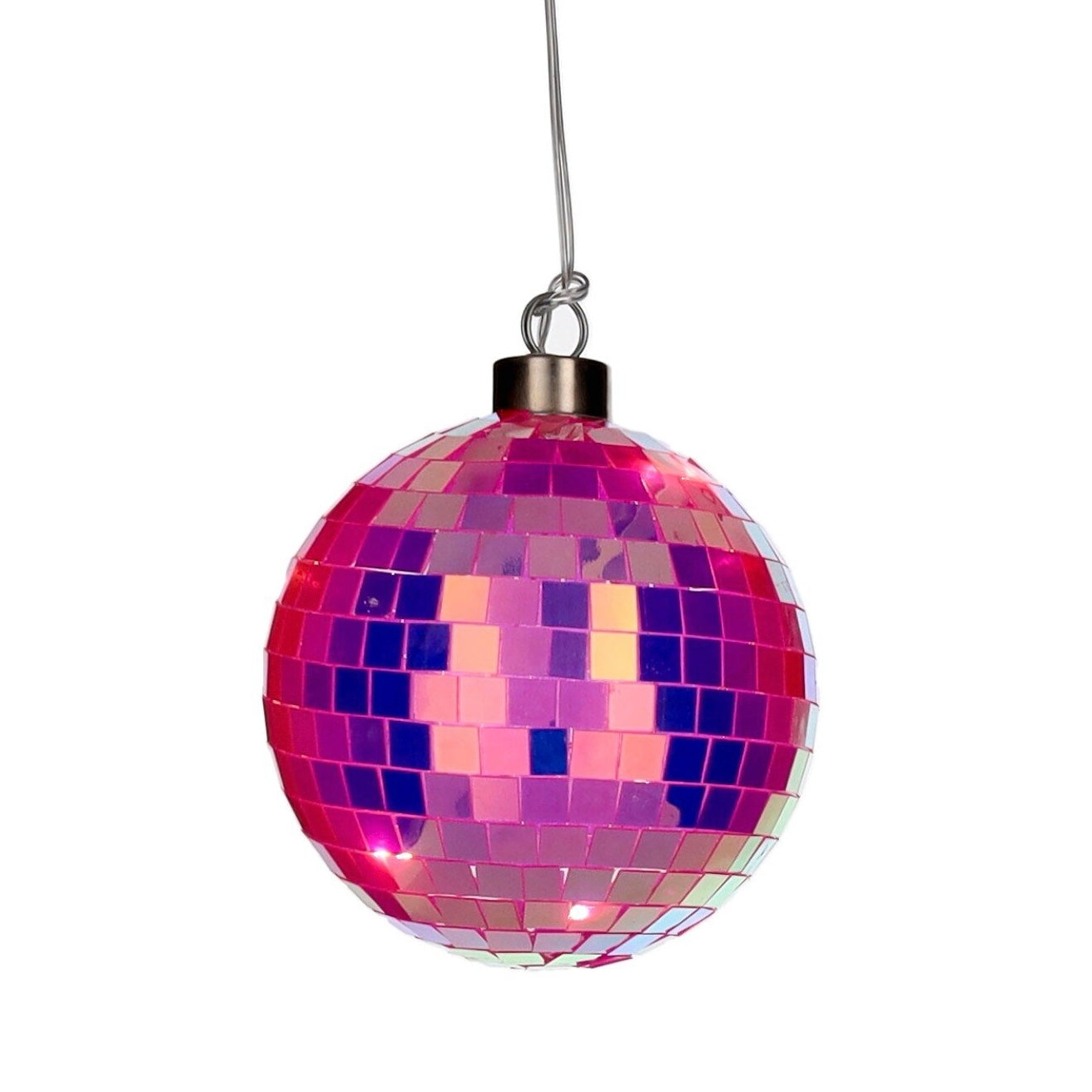 LED Discokugel, Neonpink