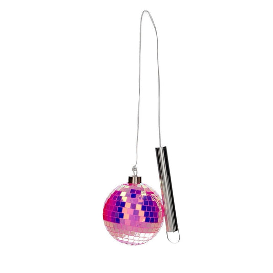 LED Discokugel, Neonpink