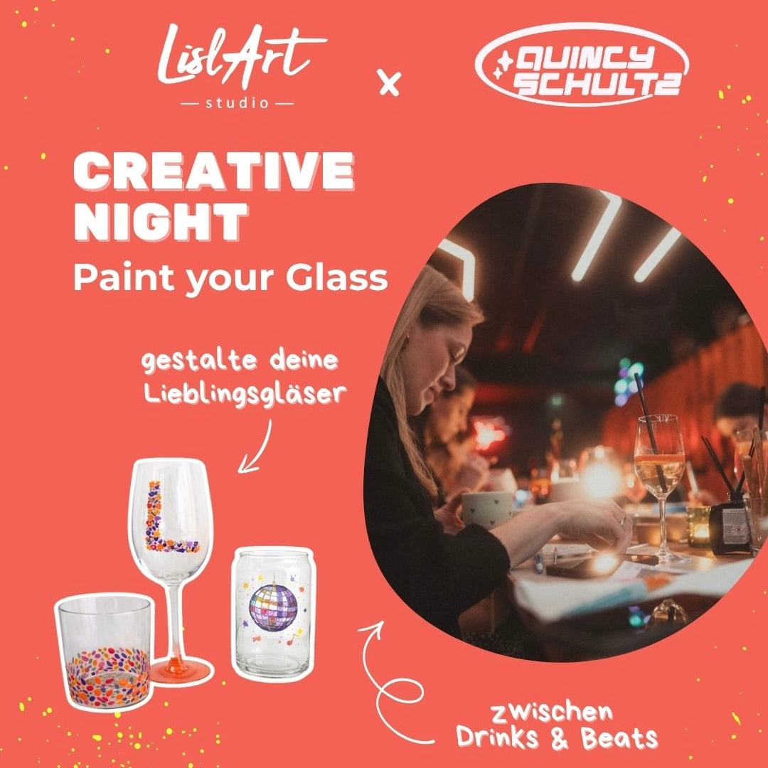 🪩 Creative Night @ Quincy Schultz - Paint your Glass
