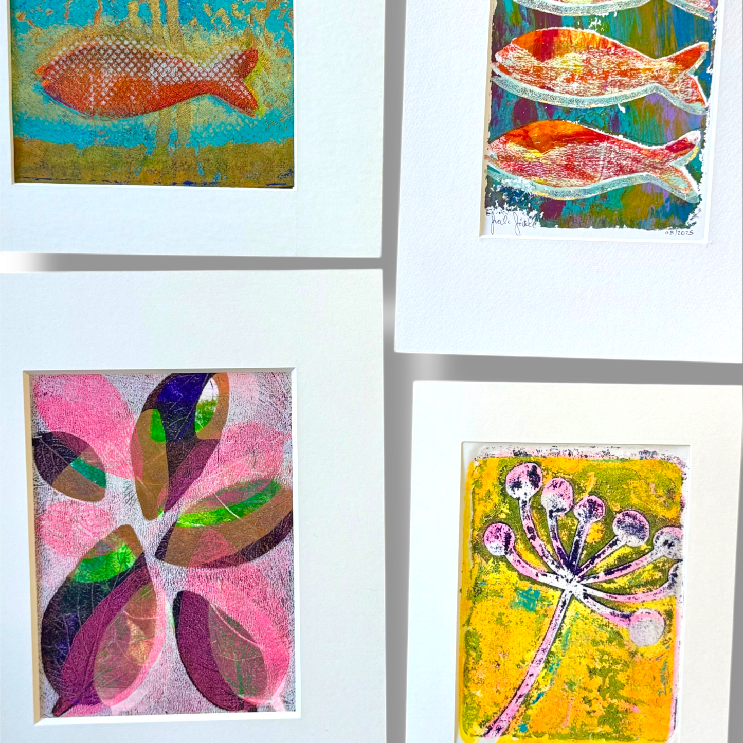 🌀 Schichtwerk – Gel Printing mit Acrylfarben