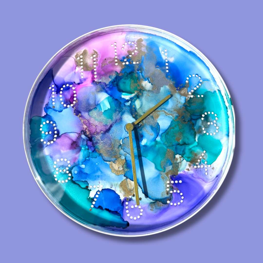🌈 Alcohol Inks -  dein Uhrendesign