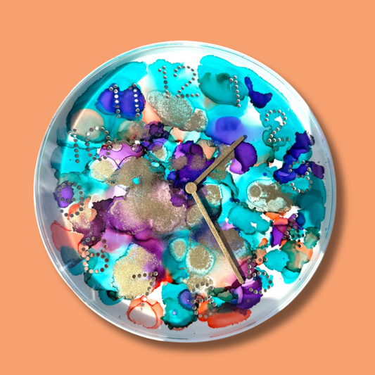 🌈 Alcohol Inks -  dein Uhrendesign