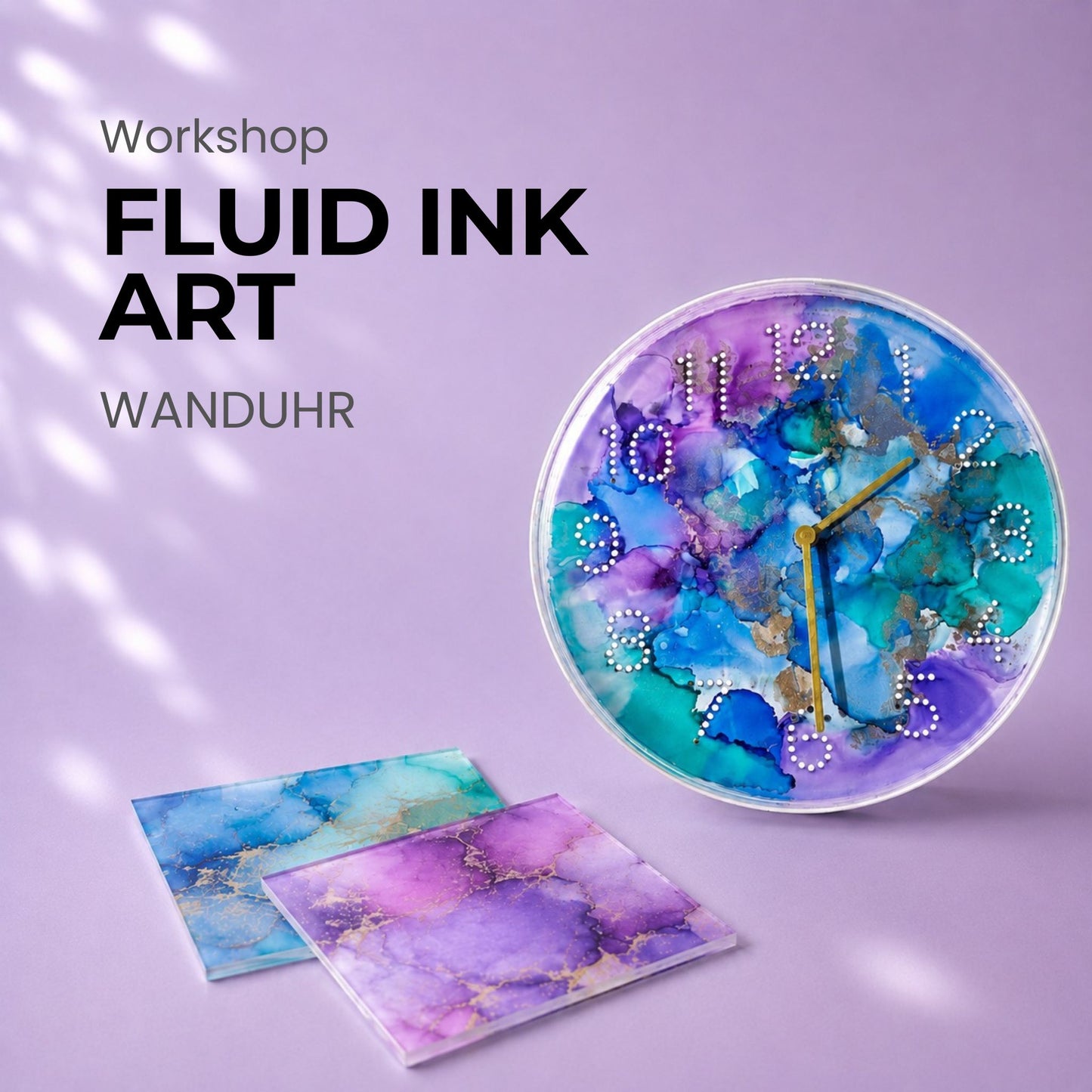 🌈 Alcohol Inks -  dein Uhrendesign