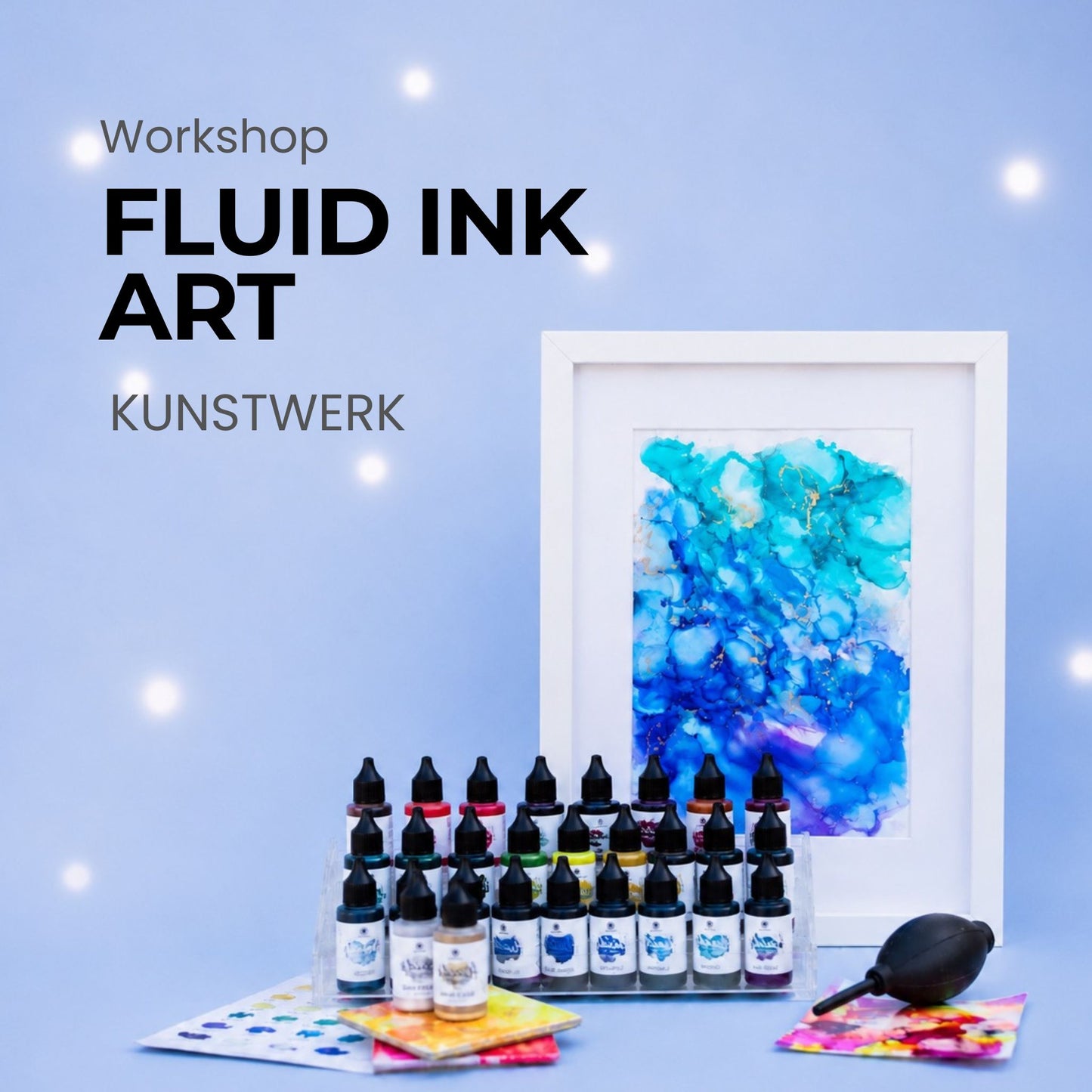 🌈 Alcohol Inks – dein eingerahmtes Kunstwerk