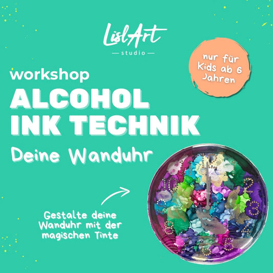 🌈 Alcohol Inks für Kids -  dein Uhrendesign