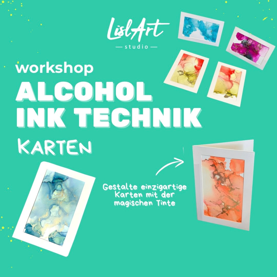 💌 Alcohol Inks - Tintenkarten