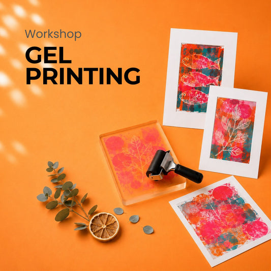 🌀 Schichtwerk – Gel Printing mit Acrylfarben