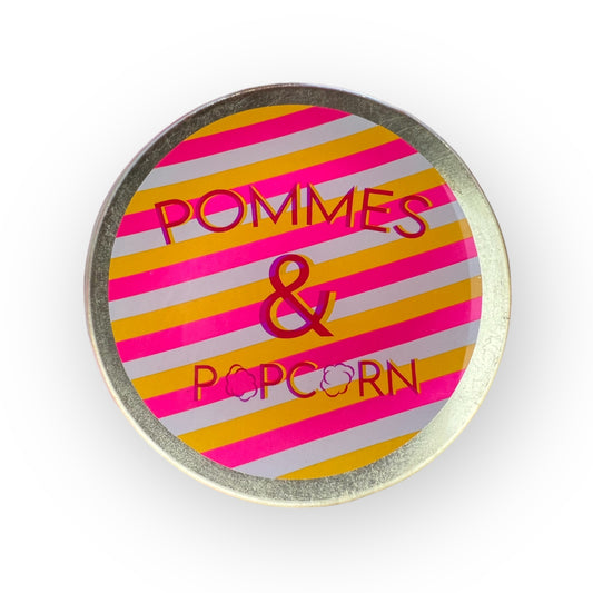 Glasteller - Pommes & Popcorn, M