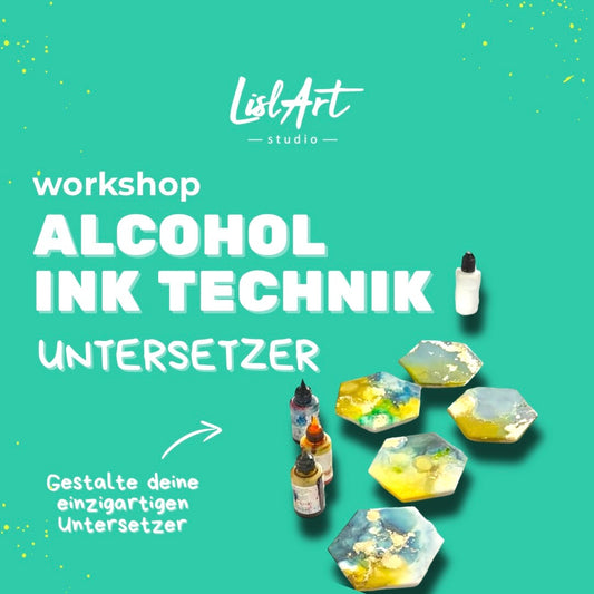 🌈 Coaster Art – dein Untersetzer-Set mit Alcohol Inks