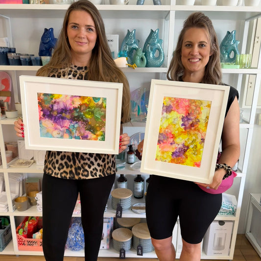 🌈 Alcohol Inks – dein eingerahmtes Kunstwerk
