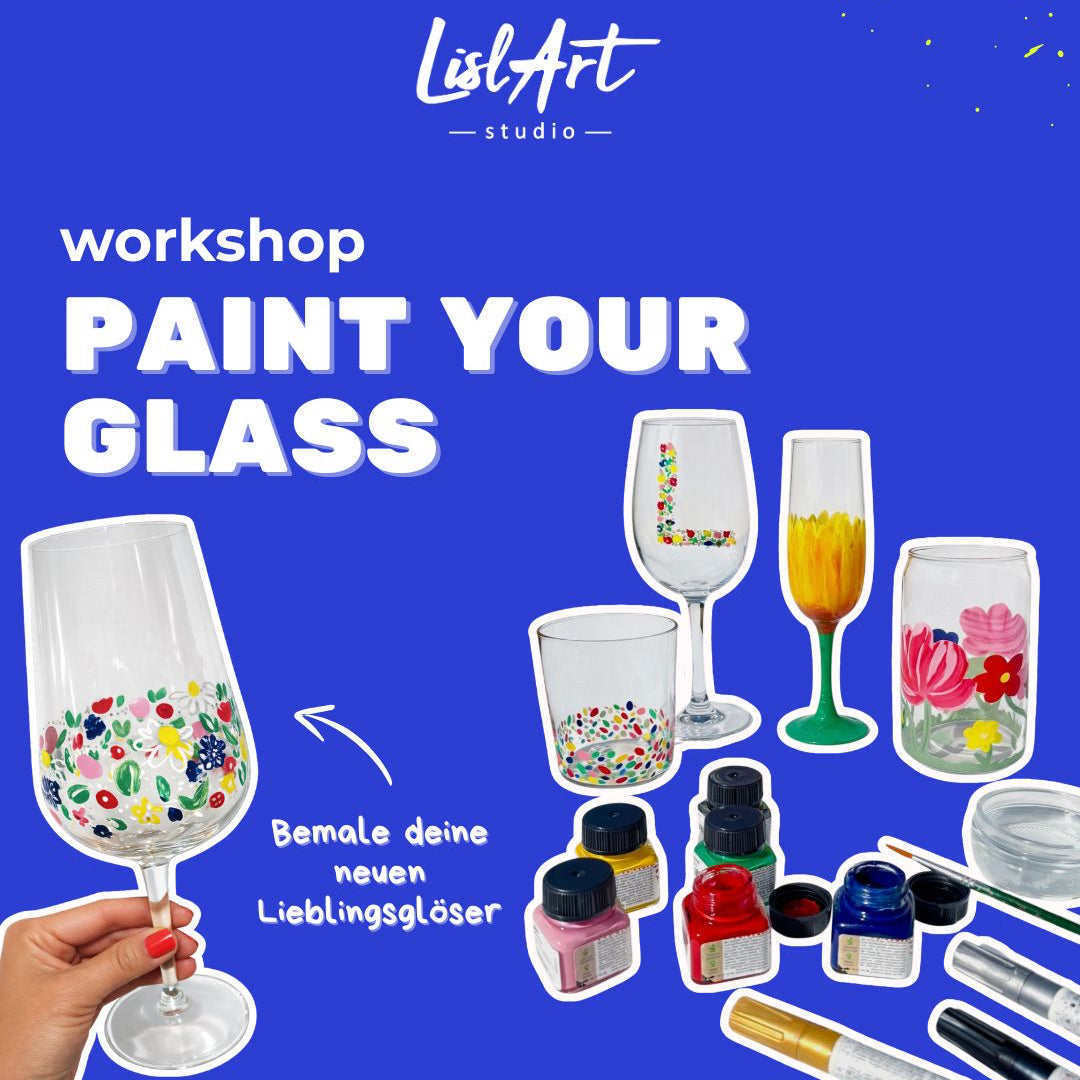 🥂 Paint your Glass - Gläser bemalen