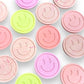 Jesmonite Untersetzer Smile, 2er-Set - Lachs