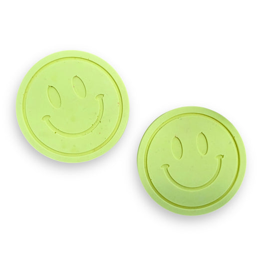 Jesmonite Untersetzer Smile, 2er-Set - Gelb