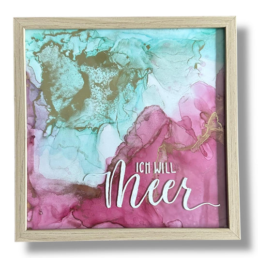 🌟 Wortkunst – dein kleines Kunstwerk mit Alcohol Inks & Handlettering