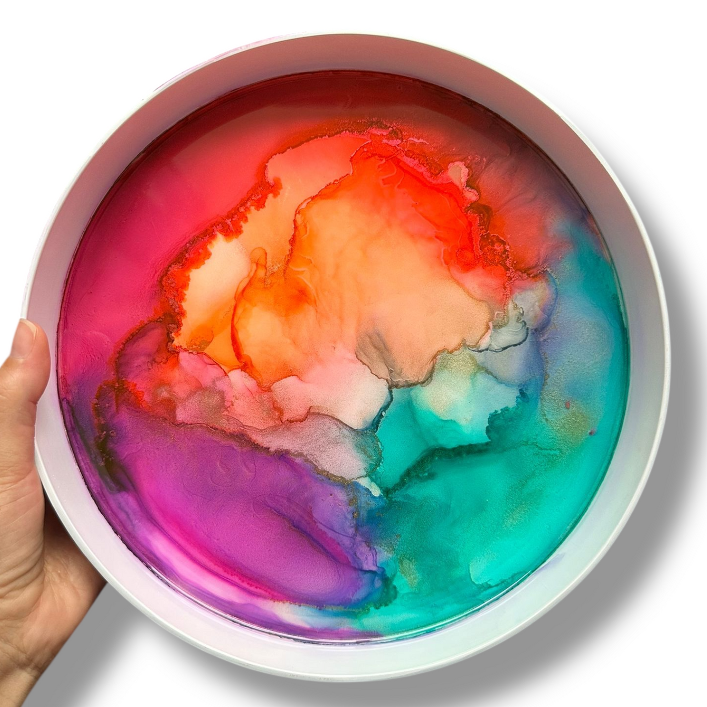 🎨 Alcohol Inks – Dein Tablett