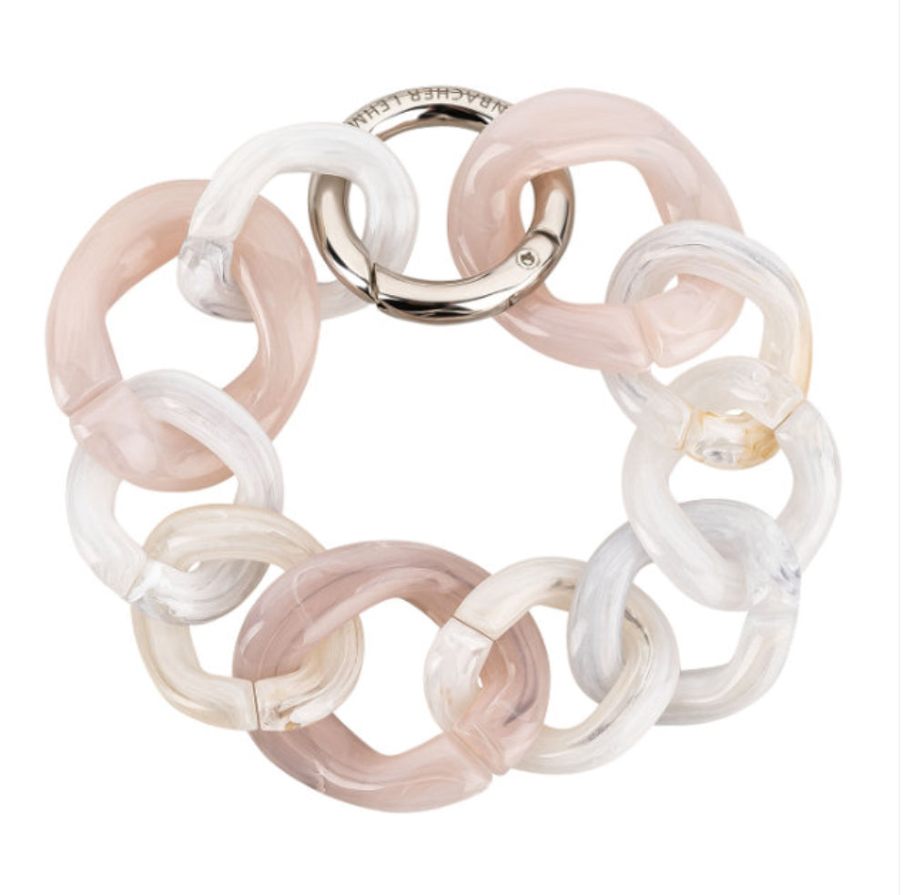 Acryl-Armband Bologna, Poudre / Gold